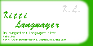 kitti langmayer business card